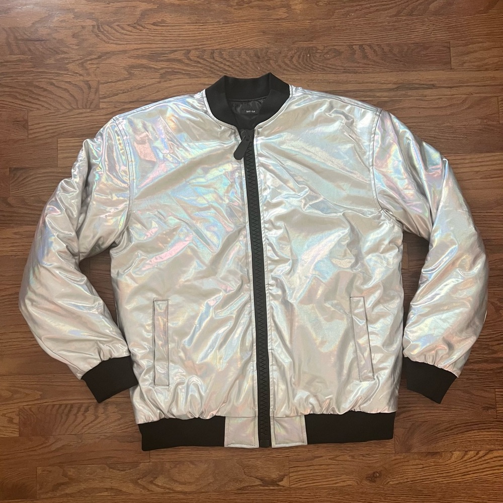 Men's Iridescent Bomber Jacket